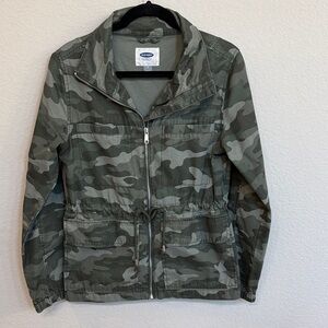 Old Navy Green Camouflage Jacket